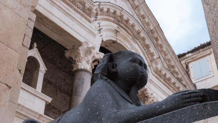 Sphynx in Diocletian's Palace in Split Diocletian's Palace Split